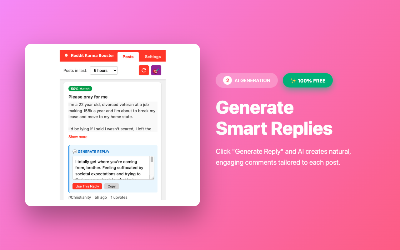 Reddit Karma Booster Screenshot 2